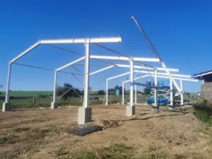 Realizace zemědělské skladovací haly