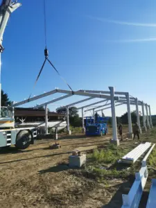 Realizace zemědělské skladovací haly