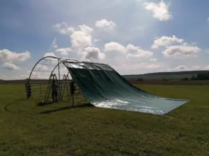Mobilní přístřešek 6 × 6 m