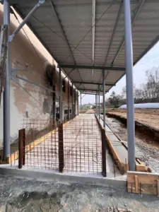 Betonážní práce přístavba zemědělské haly