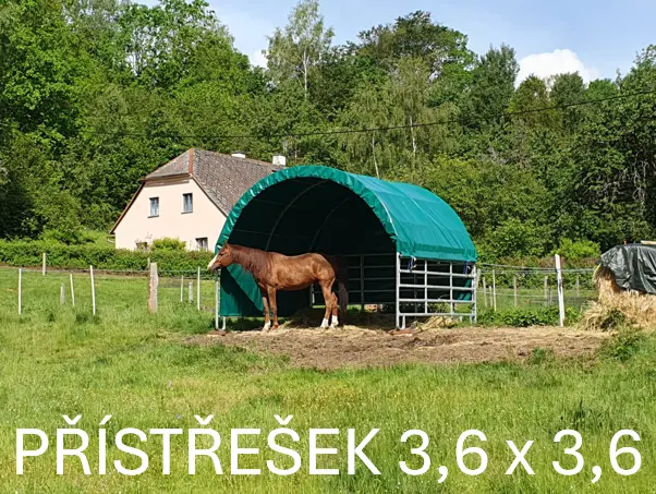 Přístřešek pro zvířata 3,6x3,6 m kottech