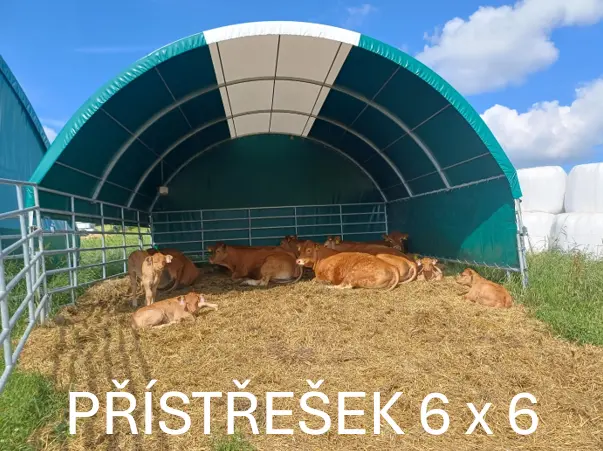 Přístřešek pro zvířata 6x6 m kottech