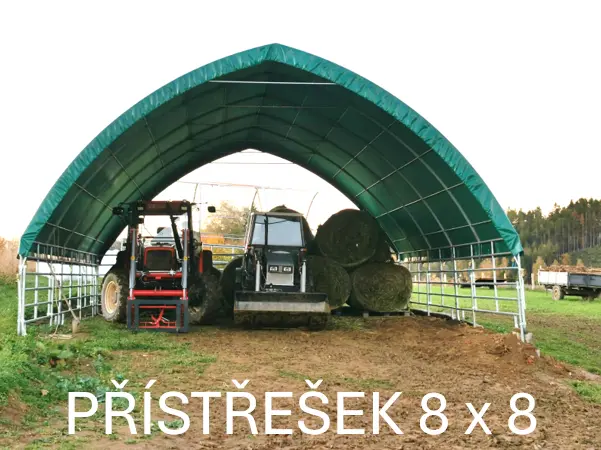 Přístřešek pro zvířata 8x8 m kottech